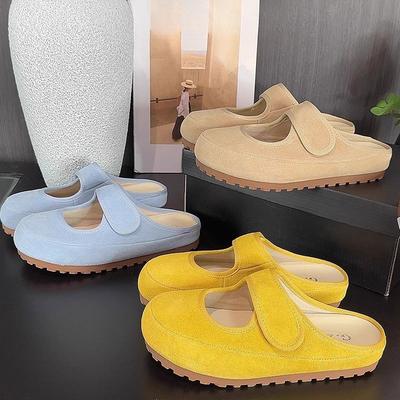 Schuhe mit dicker Sohle Schuhe mit geschlossener Zehenpartie Halbschuhe Neu Faules Volk Ein-Fuß-Einzelschuhe Sandalen