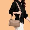 Simple Boston bag women's new fashionable large-capacity shoulder bag soft leather versatile portable messenger bag