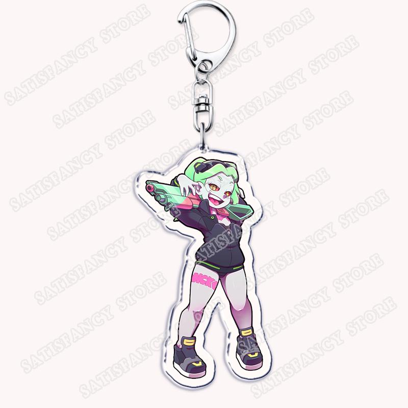 Portachiavi Anime Cyberpunk per Donne Accessori Borsa Edgerunners Rebecca Lucy Gloria Faraday Portachiavi Gioielli Fan Amici Regali