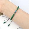 Bracciale Occhio Maligno 4mm Perline di Pietra Lavica Nera Opaca Naturale Bracciale Intrecciato Fatto a Mano per Uomo Donna Yoga Reiki Gioiello Regolabile
