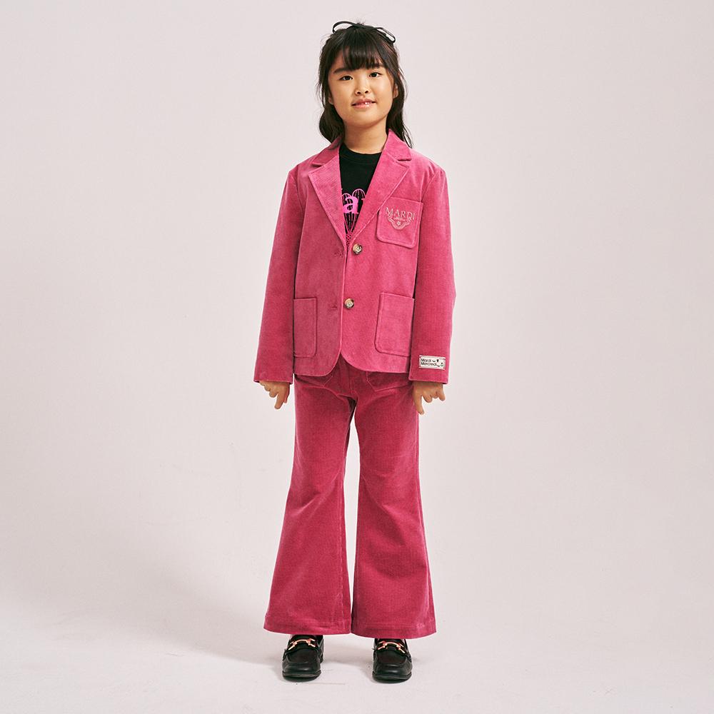 [mardimercredi] KIDS CORDUROY JACKET ALUMNI CLASSIQUE_PINK