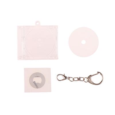 1 Pcs Blank Album Mini Cd Case Key Chain For Diy Backpack Hanging Decor Keychain Pendant
