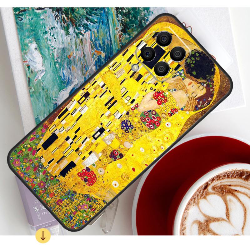 The Kiss Gustav Klimt Painting Case For Samsung Galaxy M15 M21 M31 M55 M56 M36 M16 M06 M13 M33 M53 M12 M32 M52 M14 M34 M54