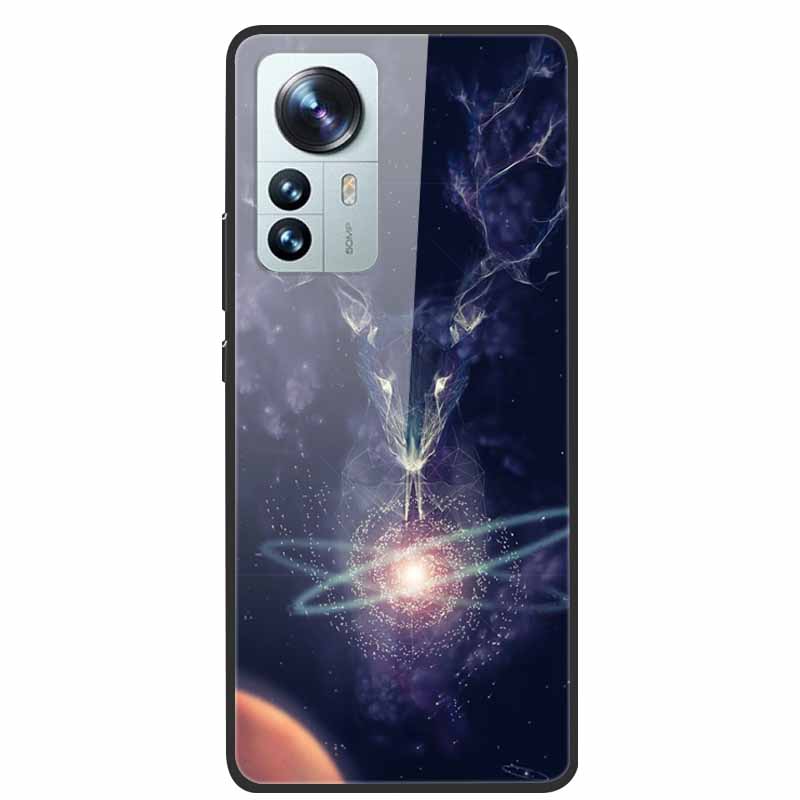 For Redmi Note 12S Case Tempered Glass Hard Back Cover for Xiaomi Redmi Note 12 Note12 Pro 4G 5G Phone Cases Note12S 12 S 12Pro