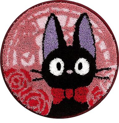 Senko Delivery Service Tokeito Chair Mat Chair Pad Diameter 38cm Pink Cat Ghibli Acrylic 91245 Kiki's Approx.