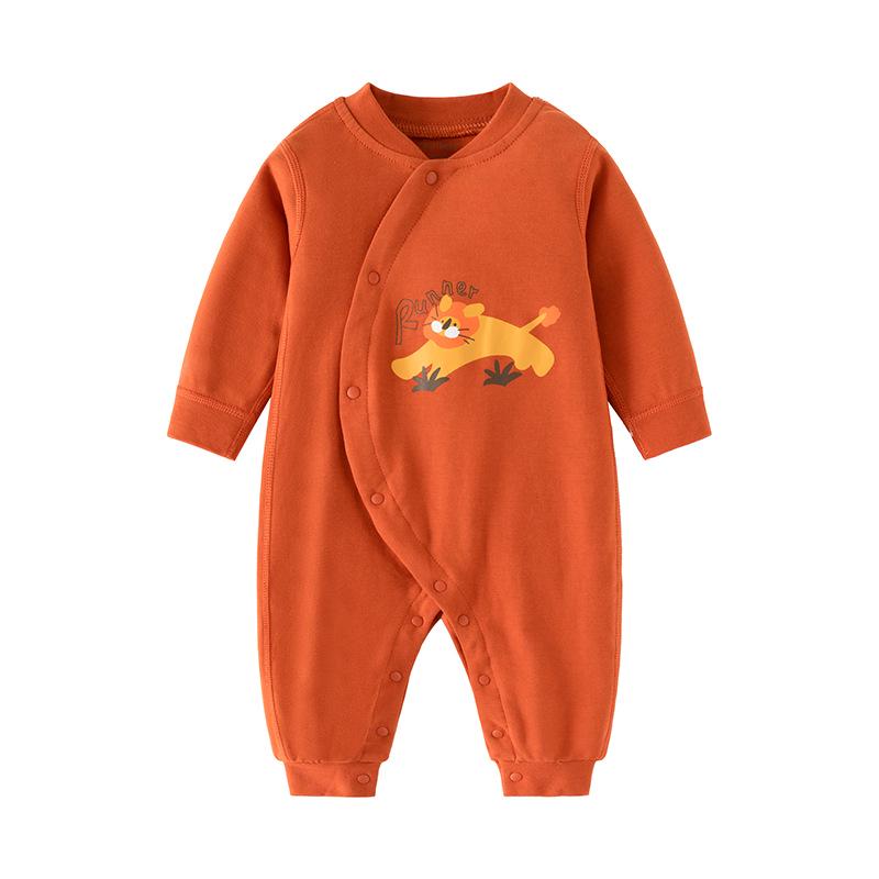 

Red Pure Cotton Romper - Cute Print Bodysuit for Baby Boys 6-12 Months 100 cm