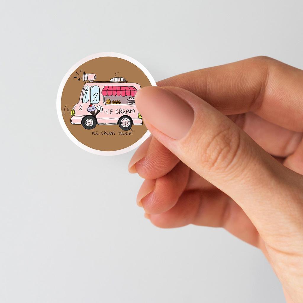 Children's Cartoon Ambulance Car Stickers: Educational Vehicle Labels for Kids