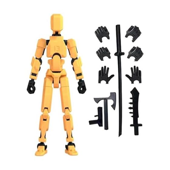 Pose Changeable Robot Toy, Movable Joints, Model Doll with Weapons, Multi-joint Movable Doll, Multi-joint Movable Model, Children s Birthday Gift,