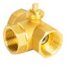 Corpo valvola a sfera a 3 vie in ottone filettato elettrico per controllo fluidi HVAC con materiale in ottone per una maggiore durata