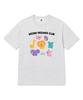 Ijiseutichi Friends Club Short Sleeve T-Shirt Light Gray