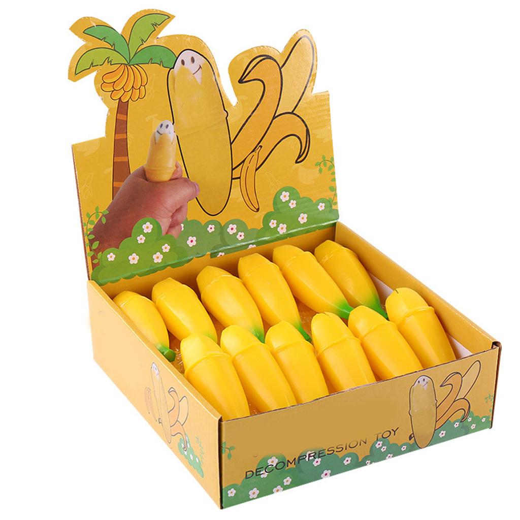 Relax and Unwind Realistic Banana Stress Relief Toy Portable Banana Stress Toy for Office Workers Adults and Students