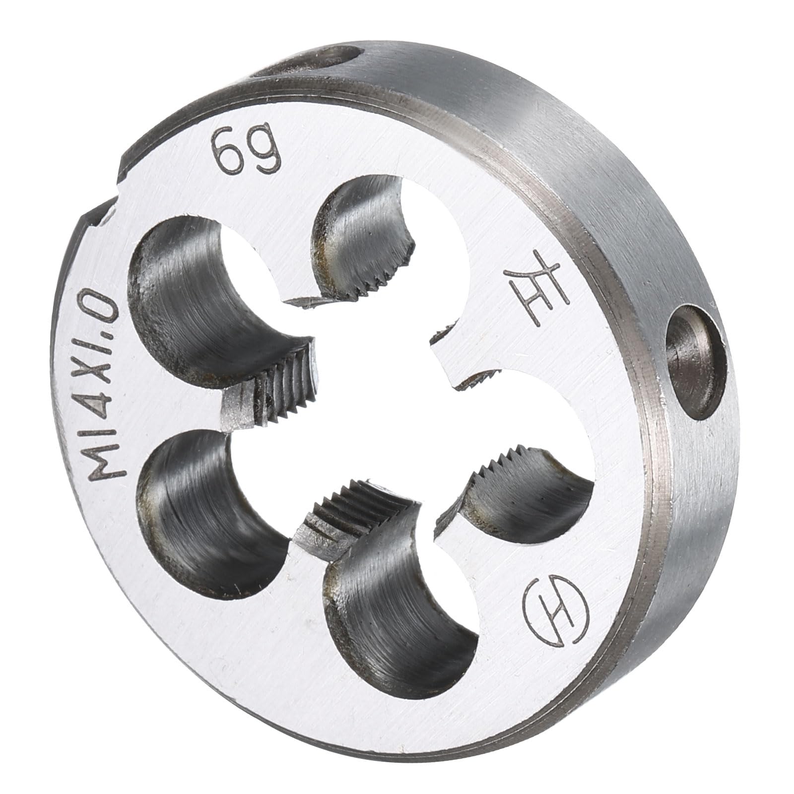 uxcell Round Threading Die M14 x Metric Thread Threading Fixed Die Alloy Tool Steel Tapping Repair Tool 1.0 Left-Hand
