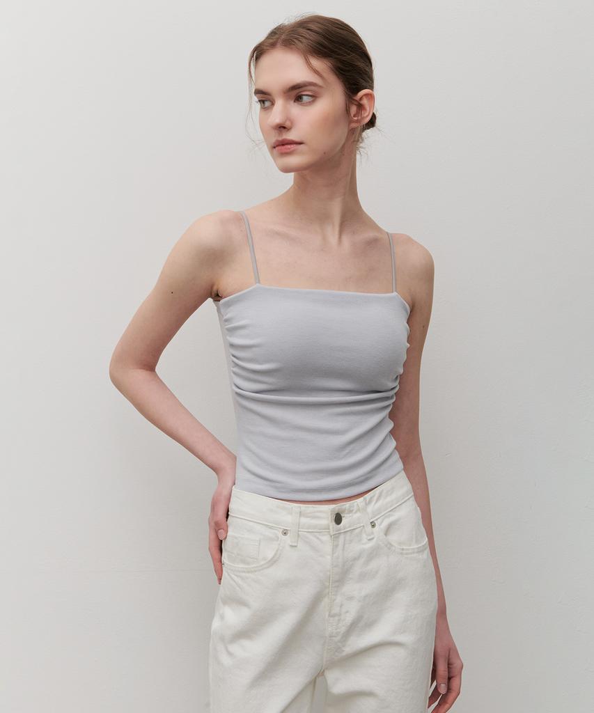 Kamino Shirred Cap Sleeveless (Light Gray)