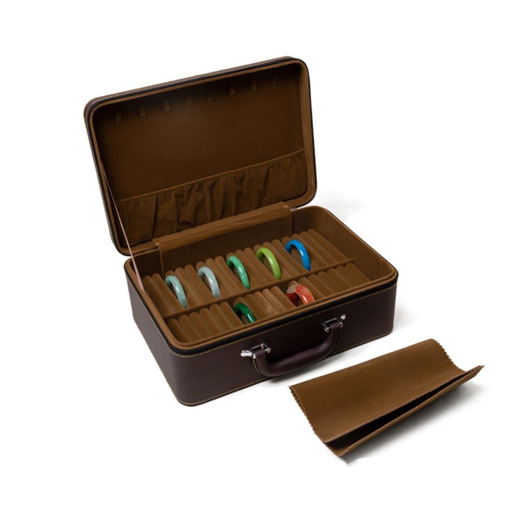 Velvet Inner Bracelet Display Box PU Leather Bracelet Carrying Case  Jewelry Storage