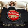 1PC Arsenal F Custom Name Patterned Flannel Blanket Suitable For All Seasons for Home Decor Warmth and Comfort Gifts Holiday Present