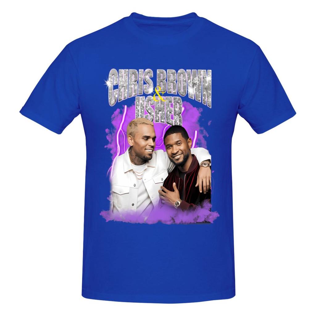 Chris Brown And Usher The Rb Tour 2026 Funny T Shirts Graphic Y2k Pops Tees Unisex Wounisex T Shirts Tops