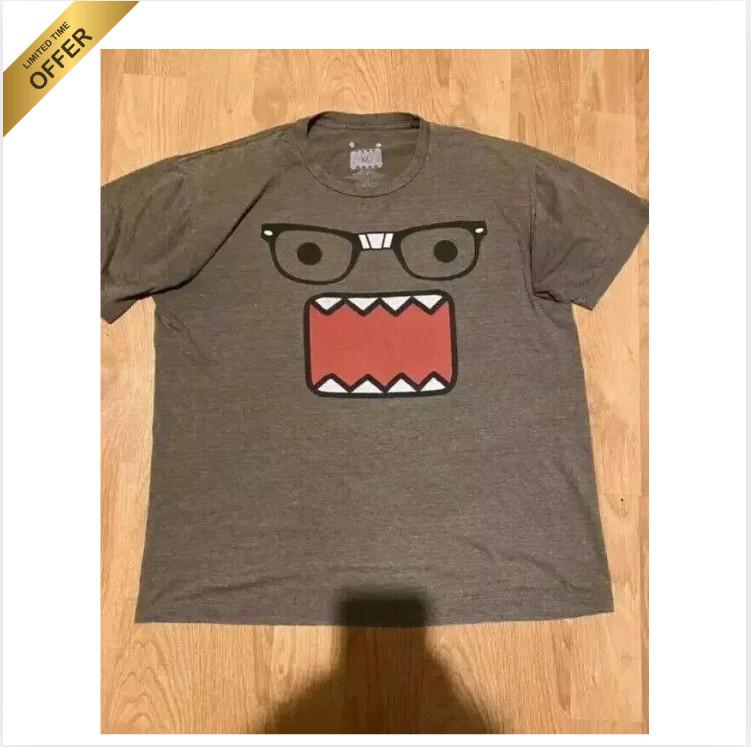 Vintage Koszulka Domo Y2k Retro Męska i Damska Street Wear Domo Kun - Gorąca Koszulka Unisex