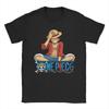 One Piece Anime Pirate TShirts for Unisex Women Monkey D Luff Casual Cotton Tee Shirt Crewneck Short Sleeve T Shirt Gift Clothing