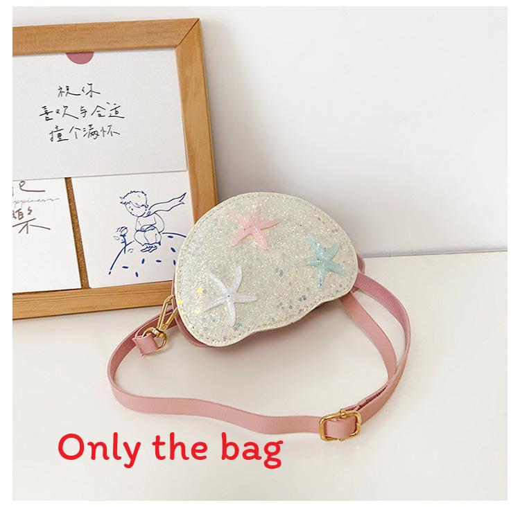 

Shell Kids Sequin Mini Backpack Featuring Starfish Decoration Design Girls For Style C