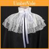 Victorian Style Collared Shirt With Linen And Spandex For Party Stage Costume