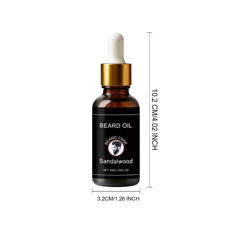 Beard Care Essential Oil Is A Daily Moisturizing And Nourishing Essential Oil That Keeps The Beard Hair Smooth, Moist, Refreshing And Non-Sticky