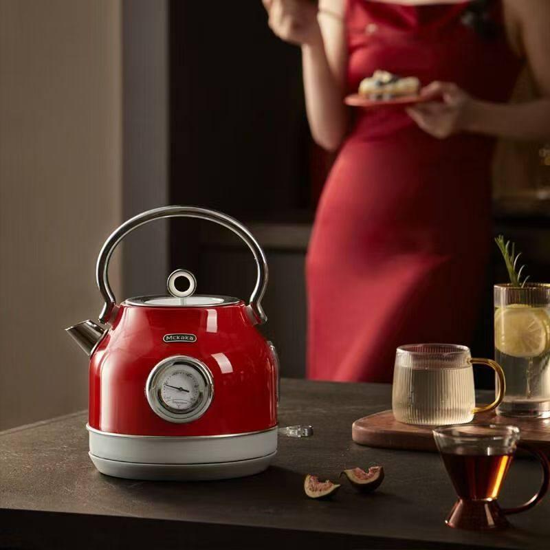 Mckaka Retro Electric Kettle - Integrated Insulation, Auto Constant Temperature Household Kettle