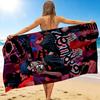 1Pc Gorillaz Digital Art Collage Beach Towel, Quick Dry, Multi-Use for Beach Pool Gym Yoga Home Travel, Christmas, Halloween, Xmas Gift M929407