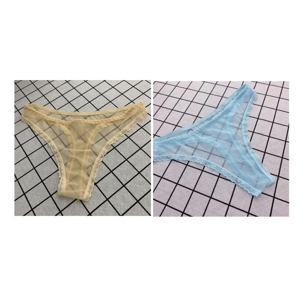 Charming !!! Women Sexy Lace Panties Low-waist Thong Underwear Solid Color Female G String Temptation Intimates