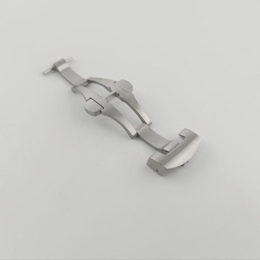 Used 22mm Watch Repair Replacement D Buckle Clasp Matte Satin Silver [Compatible With] Panerai