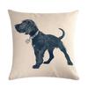 Cute Puppy Head Series Linen Pillow Case Seat Sofa Bedroom Cushion Cover Home Decoration Pillowcase 45*45Cm