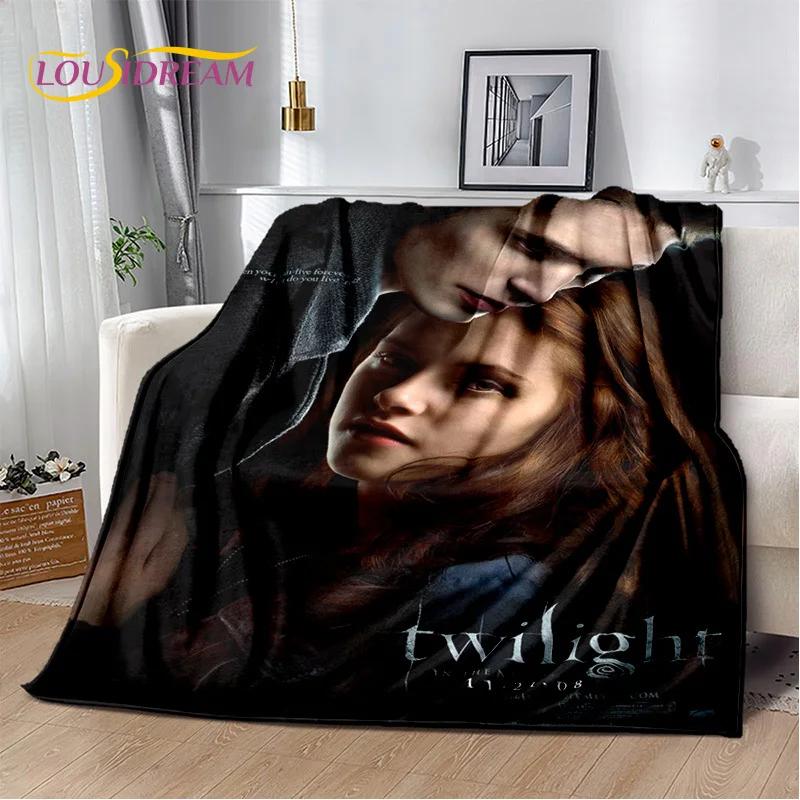 Sága Stmívání Edward Bella Filmová měkká deka, Měkká přehozová deka pro domácí ložnici postel pohovku piknik cestování Kryt dětský dárek