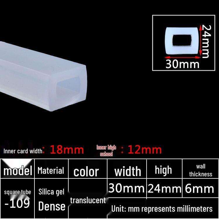 High-Temperature Resistant Silicone Square Tubing: Durable, Customizable, Aging-Resistant Rubber Sheath and Hollow Sealing Strip.