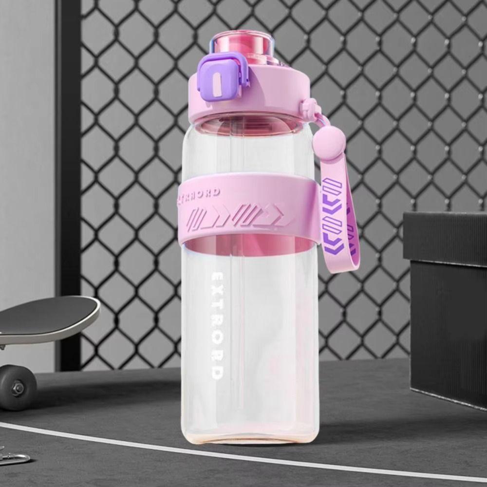 Leak Proof Colorful Plastic Cup PC Outdoor Sports Kettle Beautiful 800ml Sports Water Bottle  Gym