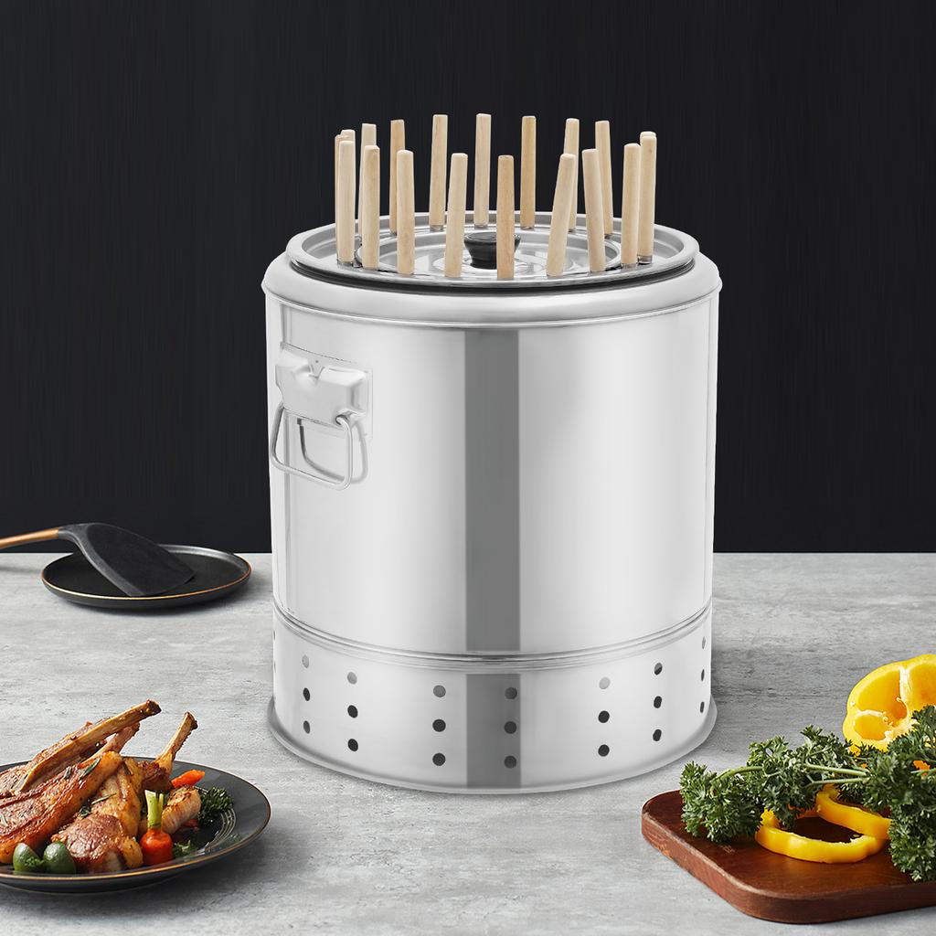 Portable Charcoal Grill for BBQ, Easy Assembly, Perfect for Camping, Tailgating & Backyard Grilling with 20 Skewers Capacity