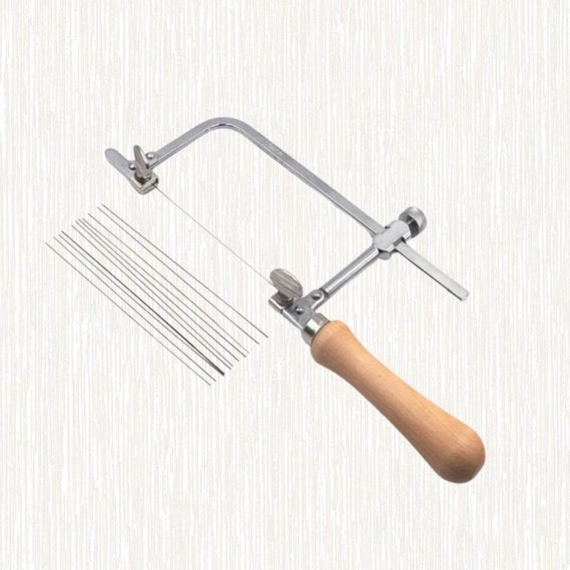 Wood Jewelry Saw Frame U Shaped Saw Frame Jewelry Making Tool Adjustable Saw Frame for Metal Cutting and Carving