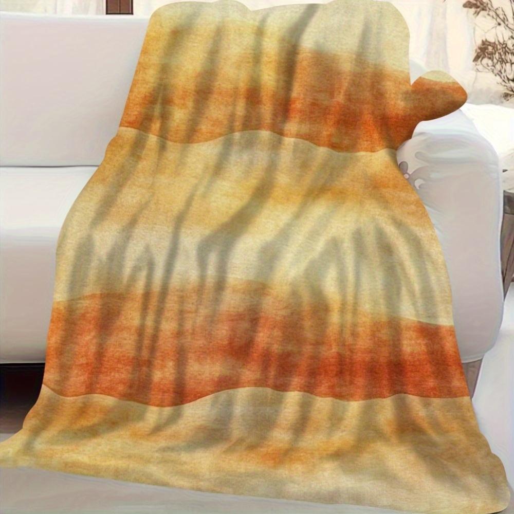 Extra Large 60x80 Inch Luxury Blanket - Seamless Watercolor Gradient Print, Super Soft Cozy Throw for Sofa & Camping, Machine
