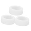 3PCS Silicone Ring Covers for Smart Ring Scratch Resistant Skin Friendly Elastic Ring Protector Protective Sleeve White S for Size 6 7 8 9 10