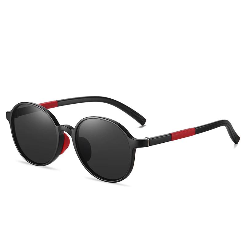 Tr90 Oval Polarized Myopia Sunglasses Boy Gild Fashion Teenagers Student Prescription Sun Glasses For Children -0.5 -0.75 To -6