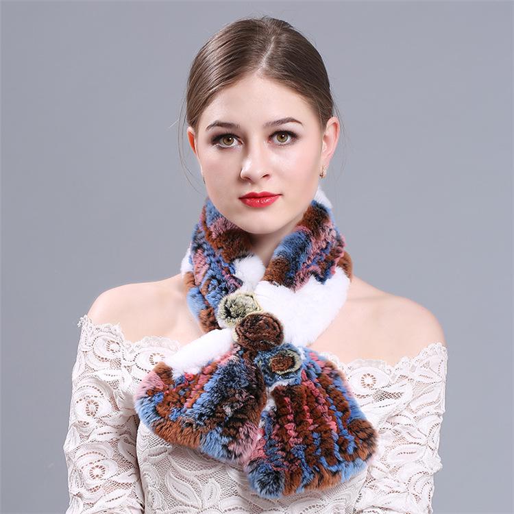 New Three Flower Woven Scarf Korean Edition Women s Thick Warm Winter Scarf 90cm