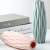 1PCS Plastic Vase Home for Decoration White Imitation Ceramic Flower Pot Plants Basket Nordic Wedding Decorative Dining Bedroom