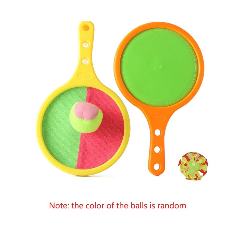 Tennis Style Toss and Catch Ball Set Disc Paddle Throwing Toy Ball  Yard Activities