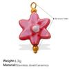 Color Ceramic Pendant Collection Devil Eye Flower Blue And White Porcelain Love Multi-Shape Diy Handmade Jewelry Accessories