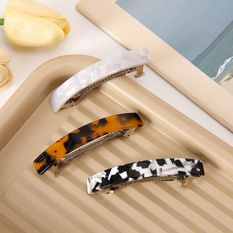 Floral Korean Style Acetate Hair Clip for Women