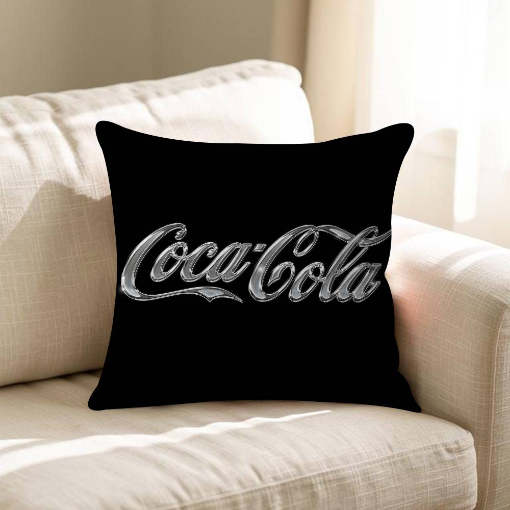 Soda Water CCocaCCola Personalized Pillow Cover Kids Bedroom Wild Party Decor Pillowcase Kid Birthday Shower Gift