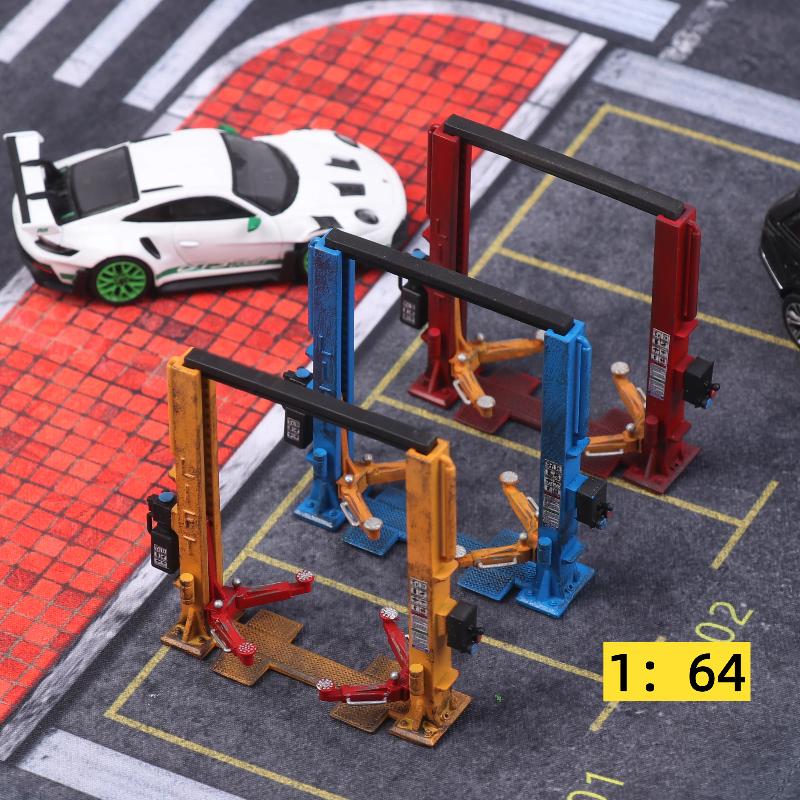 1:64 Automobile Lift Model Accessories Miniature Airport View Sand Table Decoration Collection Ornaments