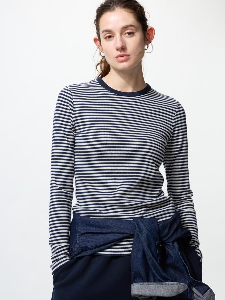 Uniqlo SofT Lip T  Long Sleeve  sTripe