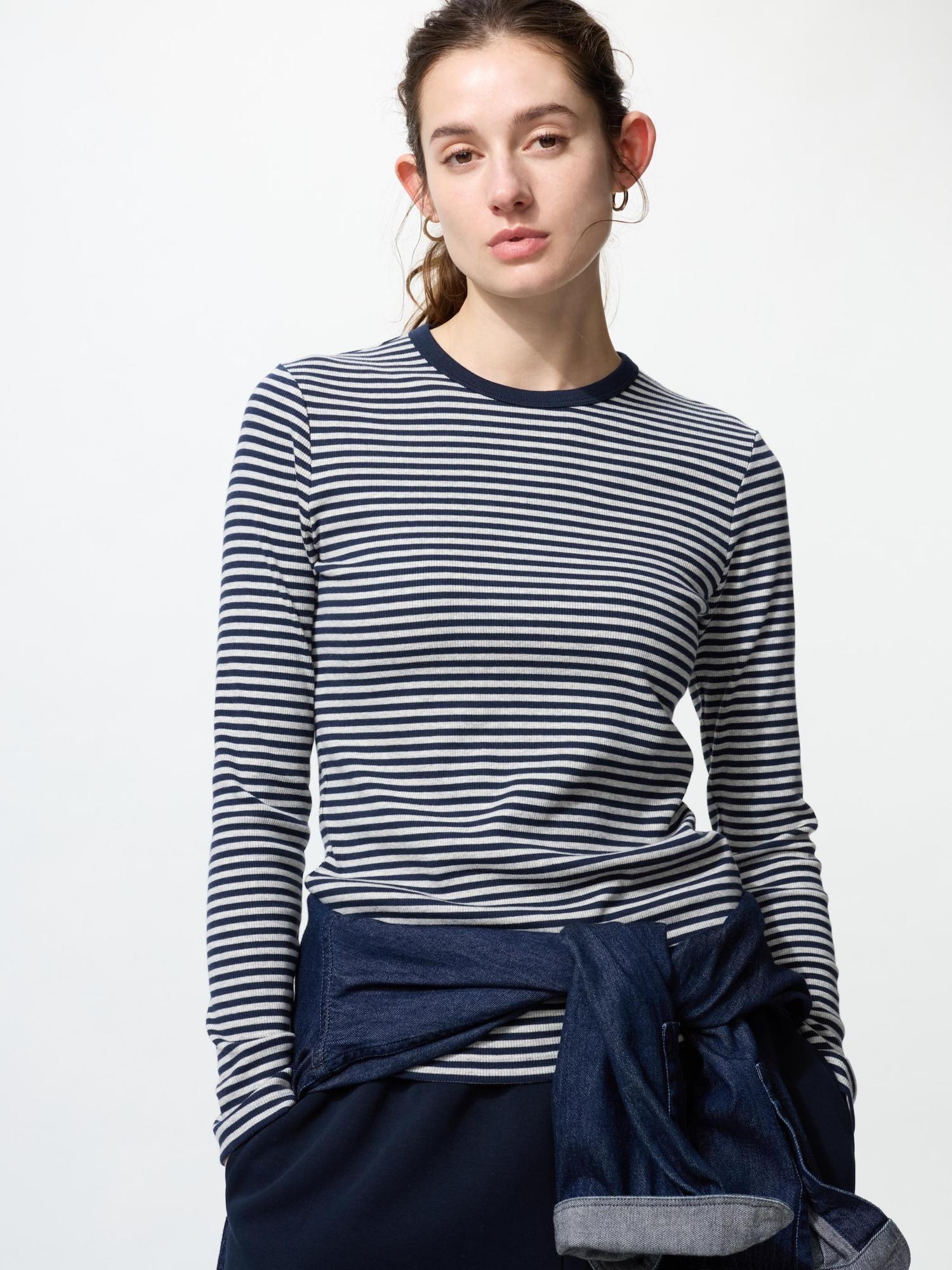 

Uniqlo SofT Rib T Long Sleeve 69 NAVY/M