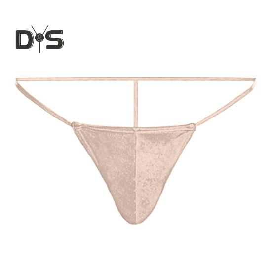 Sexy Herren-Tanga, niedrige Taille, U-konvex, T-String-Stil, atmungsaktive Unterwäsche, freie Bewegung, einfarbige Slips für den Alltag