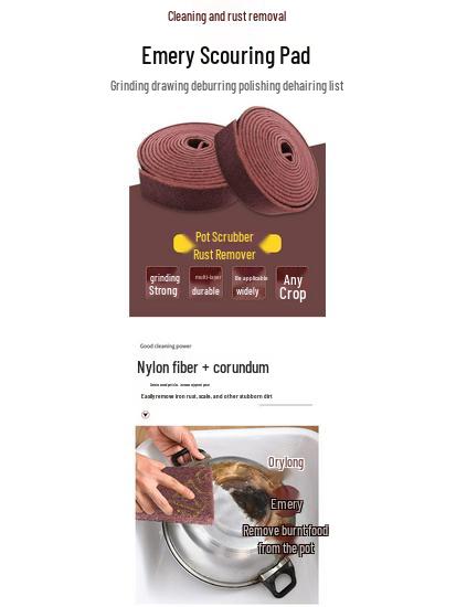 Emery Magic Eraser: Rust Remover & Cleaning Pad, 1m Long