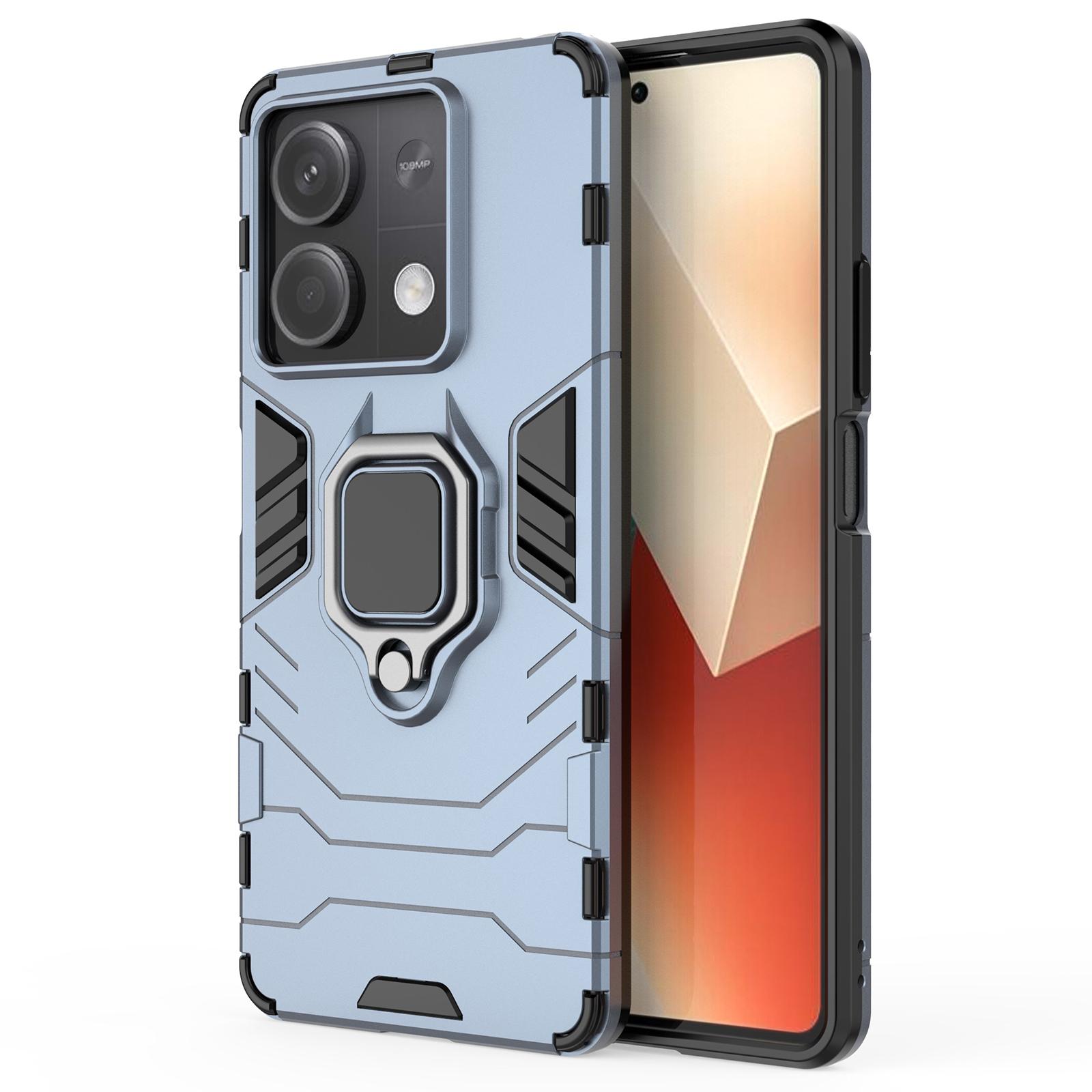 

For Xiaomi Redmi Note 13 5G/Note 13 5G (China) Phone Case Anti-drop Cover with Kickstand Blue